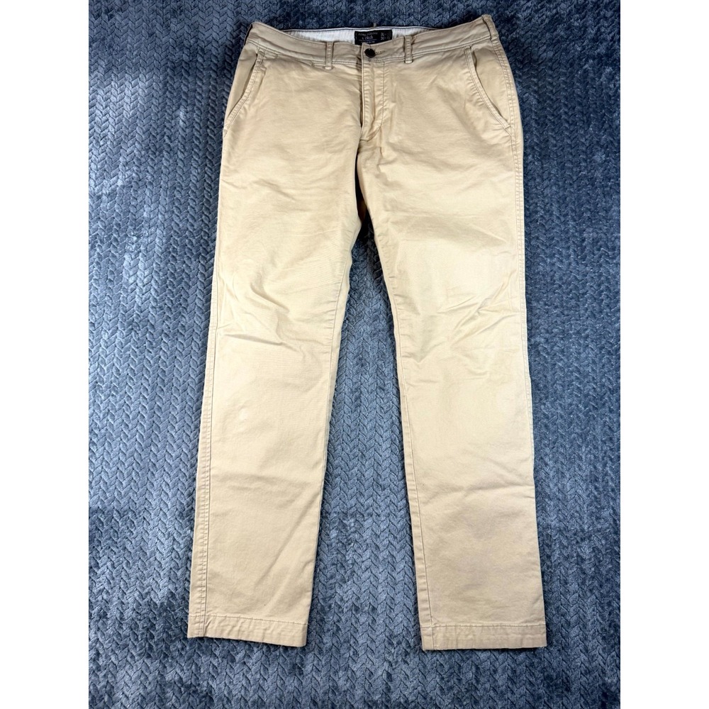 Abercrombie & Fitch Skinny‎ Chino Pants Mens 32x30 Beige Cotton Stretch Mid Rise